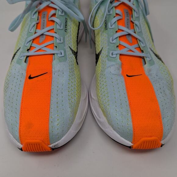 Nike Pegasus Plus Sneaker Running Shoe Glacier Blue Light Lemon Twist Life Lime - Picture 3 of 10